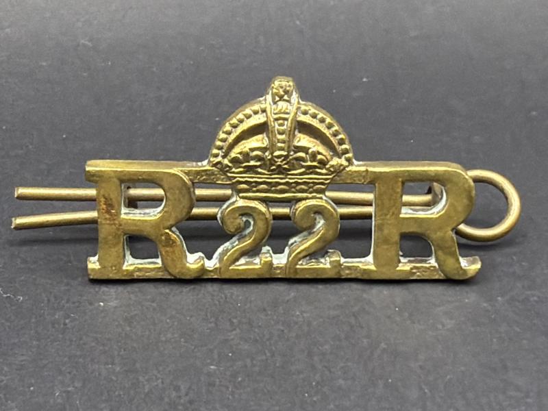 WW2 Canadian Royal 22nd Regiment Epaulette Title