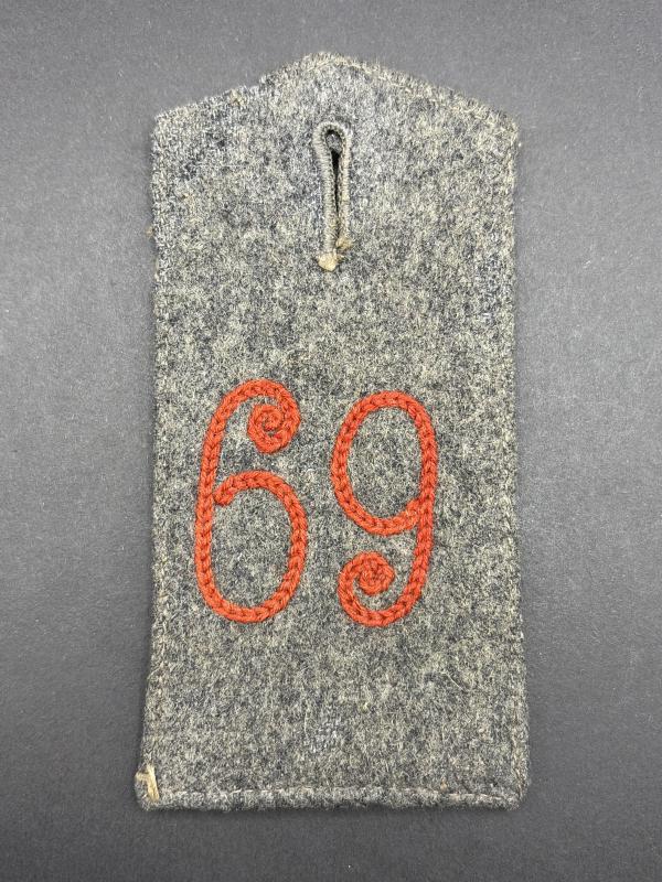 WW1 Imperial German 69th Infantry Regiment Shoulder Board
