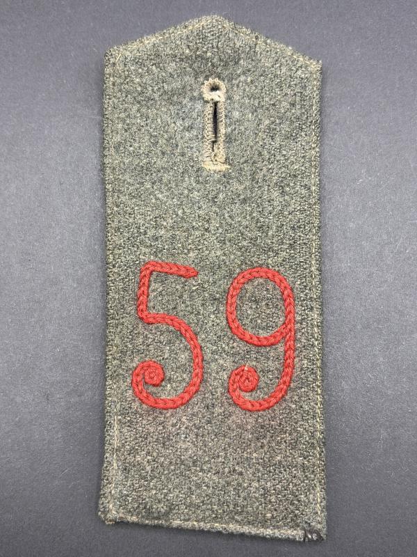 WW1 Imperial German 59th Infantry Regiment Shoulder Board