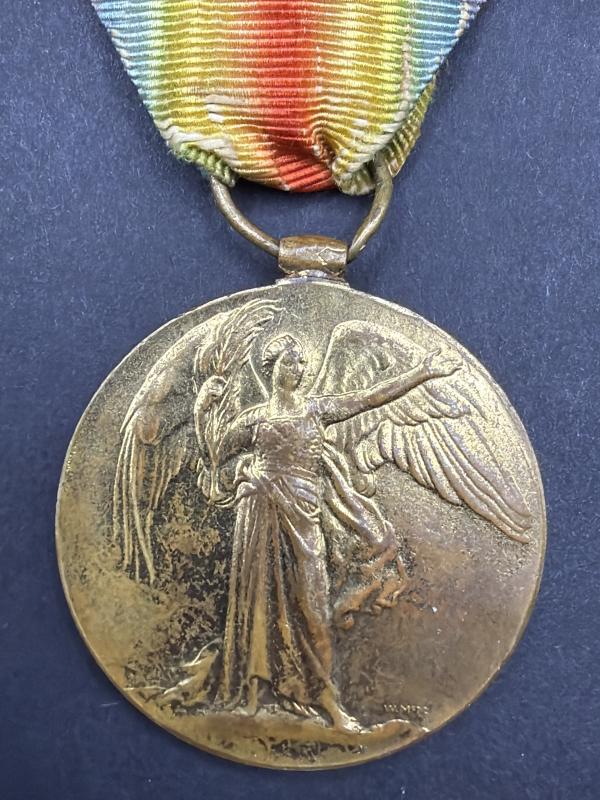 WW1 Victory Medal 5069.PTE.H.MAHADY.K.R.RIF.C. Killed In Action 12/11/1914