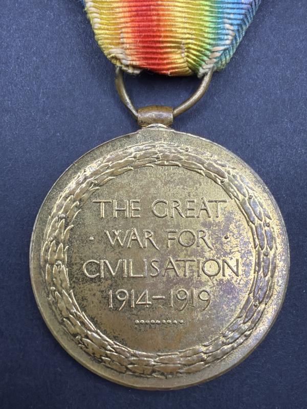WW1 Victory Medal 5069.PTE.H.MAHADY.K.R.RIF.C. Killed In Action 12/11/1914