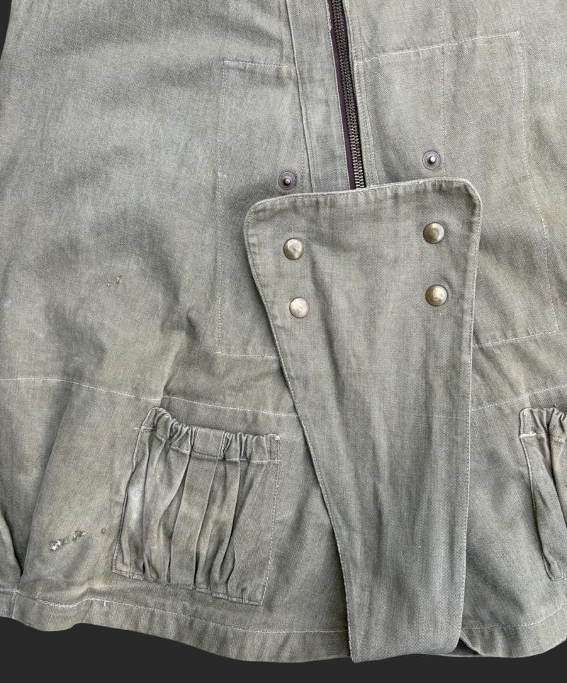 Jacket, Parachutist. 1942 Pattern Over Smock Dated 1942 Early Production