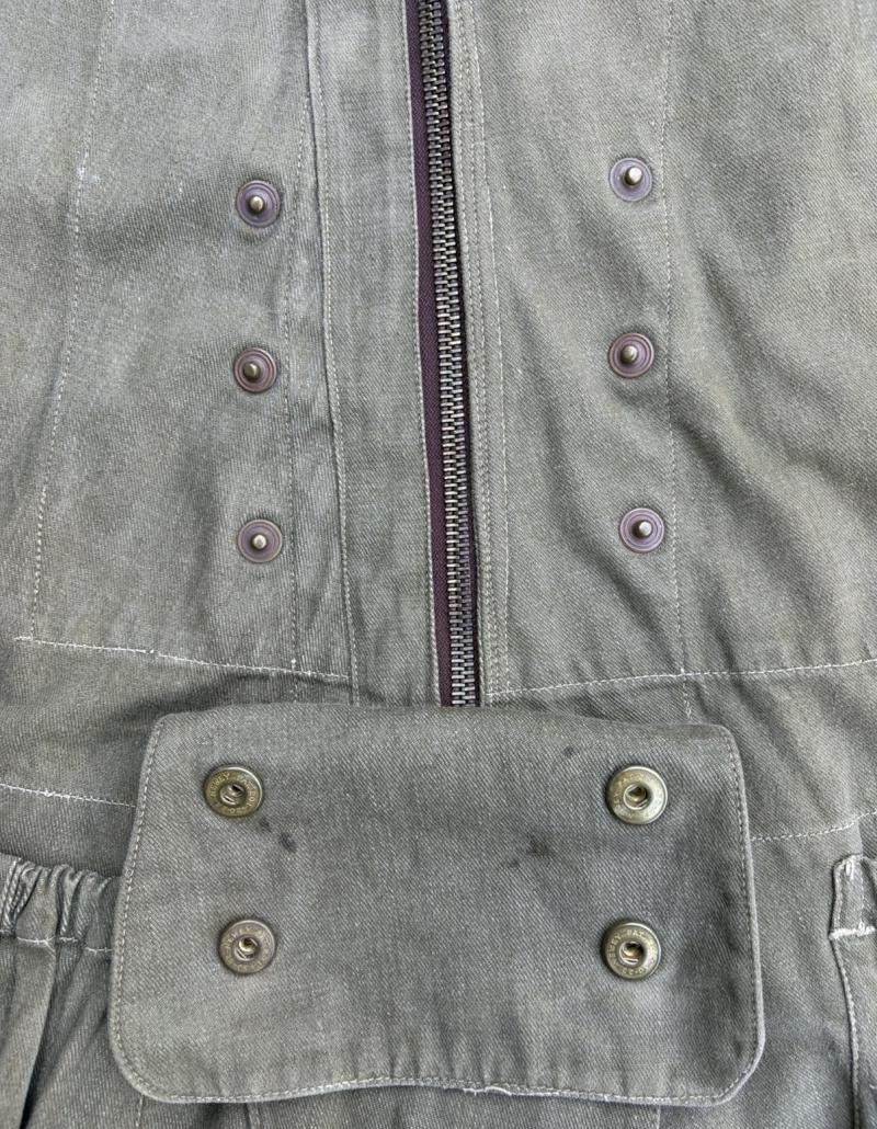 Jacket, Parachutist. 1942 Pattern Over Smock Dated 1942 Early Production