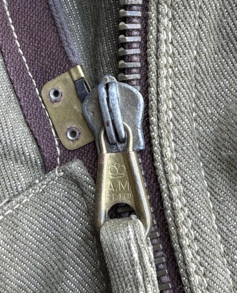 Jacket, Parachutist. 1942 Pattern Over Smock Dated 1942 Early Production