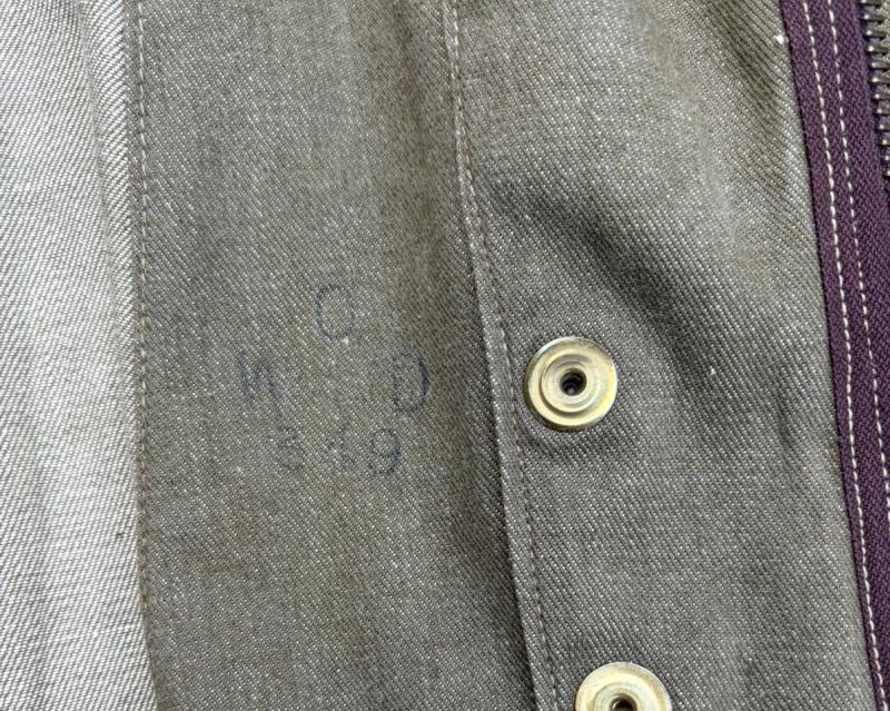 Jacket, Parachutist. 1942 Pattern Over Smock Dated 1942 Early Production