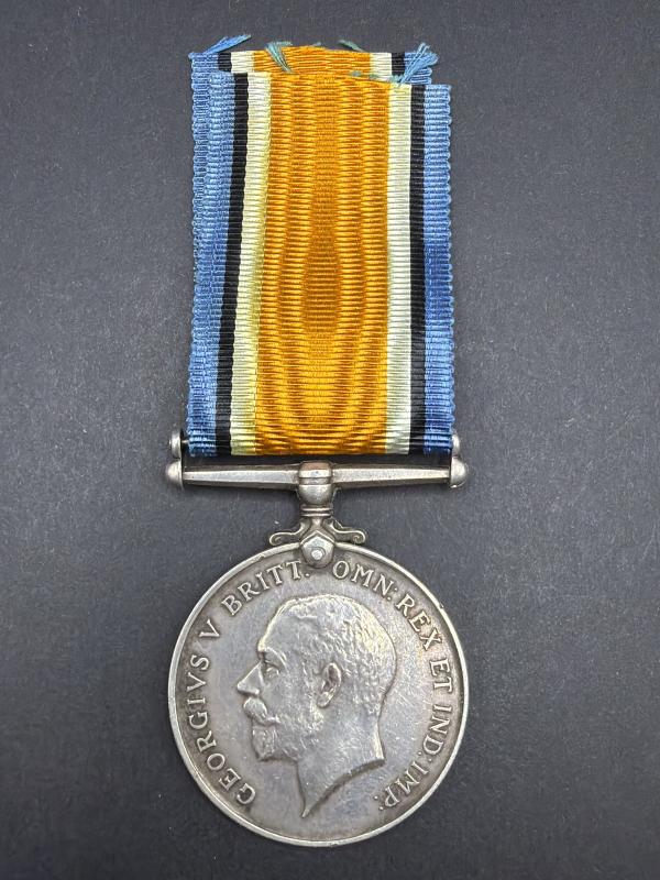 WW1 Sterling Silver War Medal 10135 A.CPL.G.GRAY. BEDF.R. Killed in Action April 1915