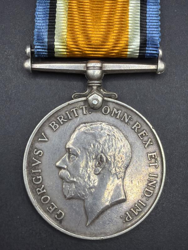 WW1 Sterling Silver War Medal 10135 A.CPL.G.GRAY. BEDF.R. Killed in Action April 1915
