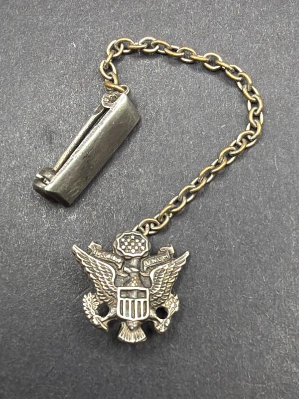 WW2 US Army Officer Sweet Heart Sterling Silver Pin