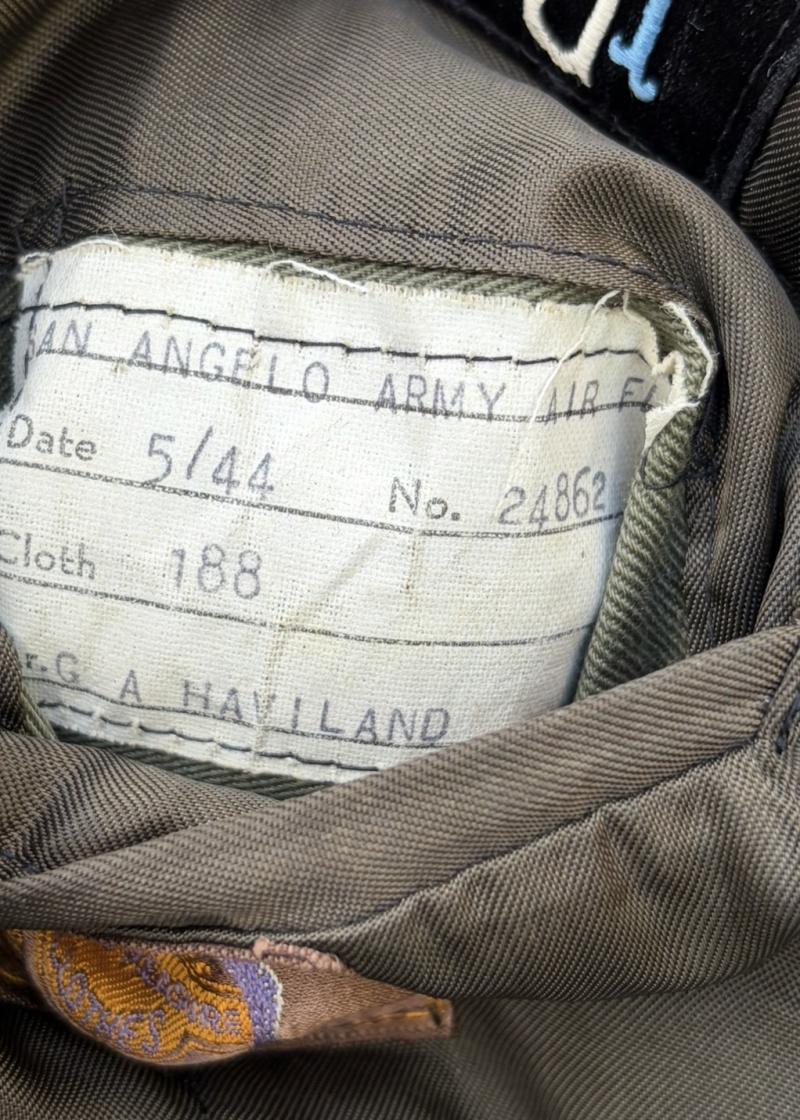 15th USAAF Uniform Lt. G.A.Haviland DFC Italy Campaign Dated May 1944