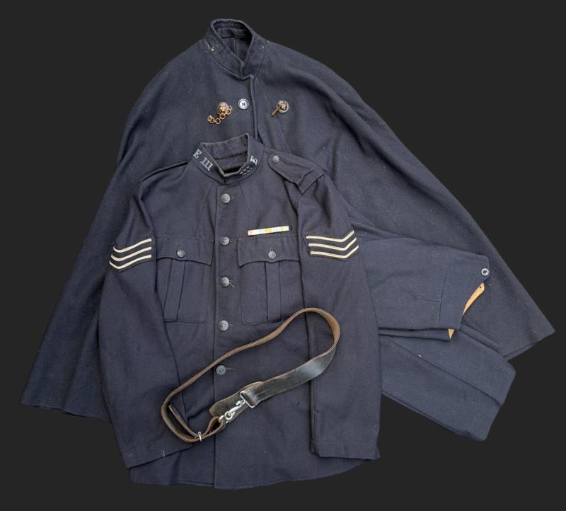 1940s British Police Officers Service Jacket, Trousers, Belt & Cape