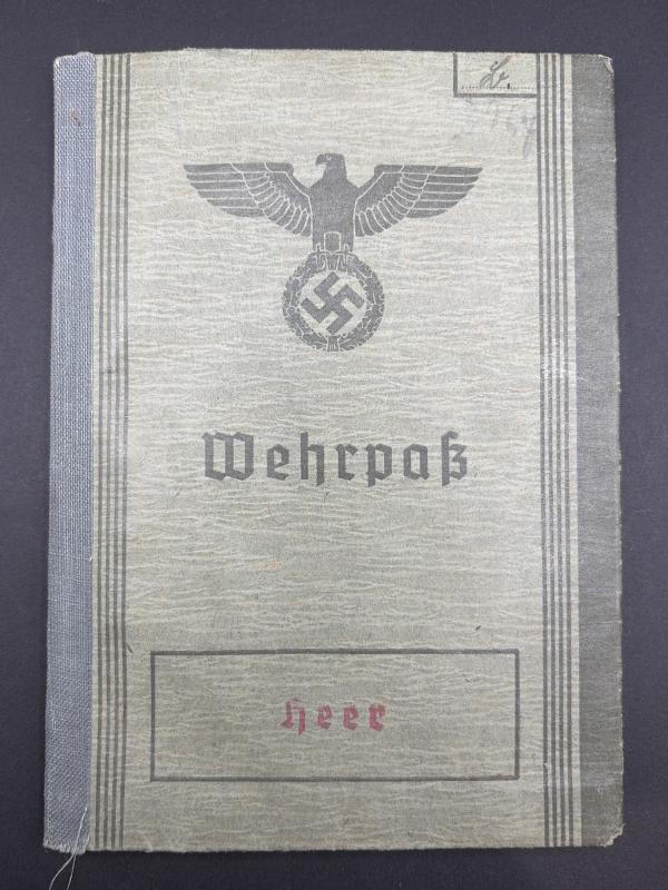 German Army Wehrpass Wilhelm Bender Infantry Trained Ambulance Driver