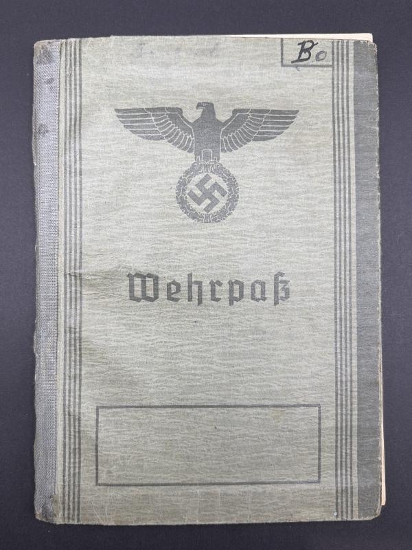 German Army Wehrpass Gefreiter Emil Bougard (106 Jager Division) Killed in Action May 1943