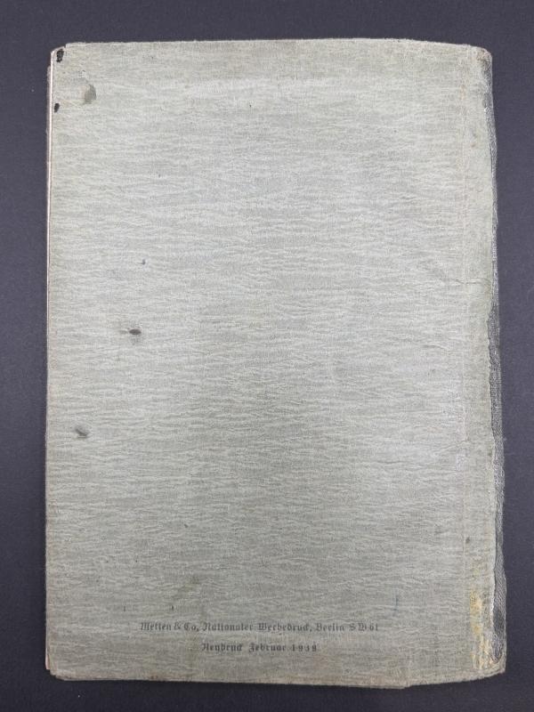 German Army Wehrpass Gefreiter Emil Bougard (106 Jager Division) Killed in Action May 1943