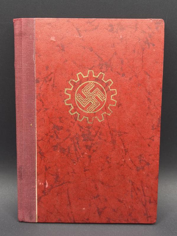 German Deutsches Arbeits Front Book Issued to Adele Ohnrich