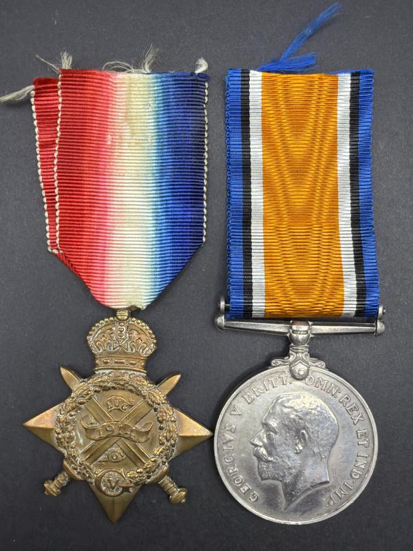 WW1 1914 Star & War Medal 7840 PTE.F.RALTON. YORKS.L.I.