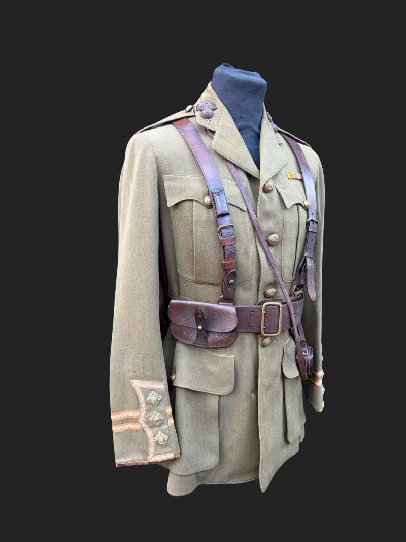 WW1 Acting Captain Arthur Taylor Royal Fusiliers Service Dress Uniform With Dated Equipment