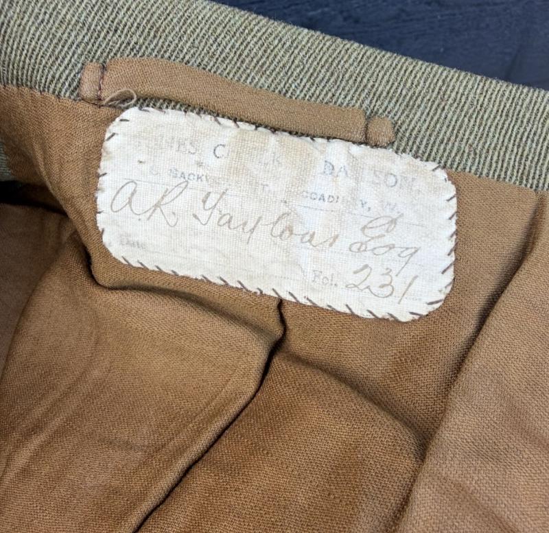WW1 Acting Captain Arthur Taylor Royal Fusiliers Service Dress Uniform With Dated Equipment