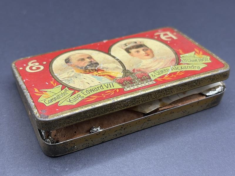 1902 Edward VII Coronation Cadburys Chocolates In Tin