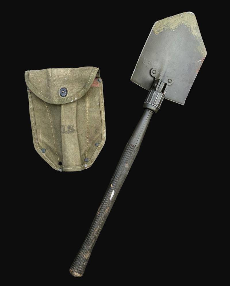 US Army 1944 Dated Folding Entrenchment Tool with Cover