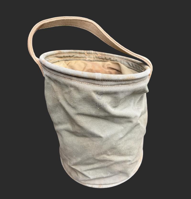 WW2 Canadian Army Vehicle Water Bucket 1944 Dated