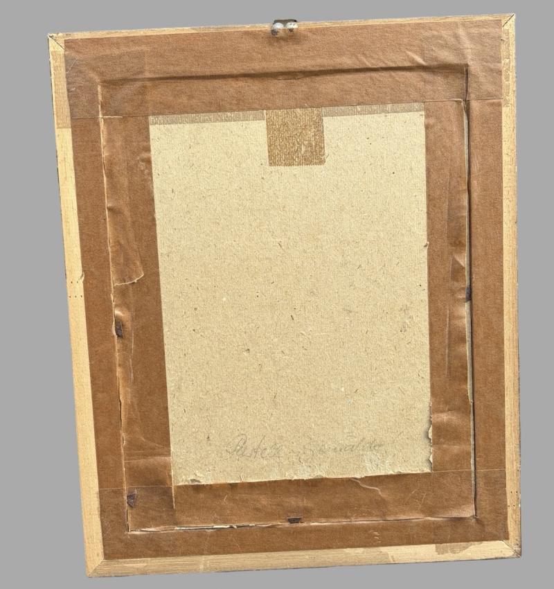 Grand Duchy of Baden Framed Colour Painting Of A German Soldier