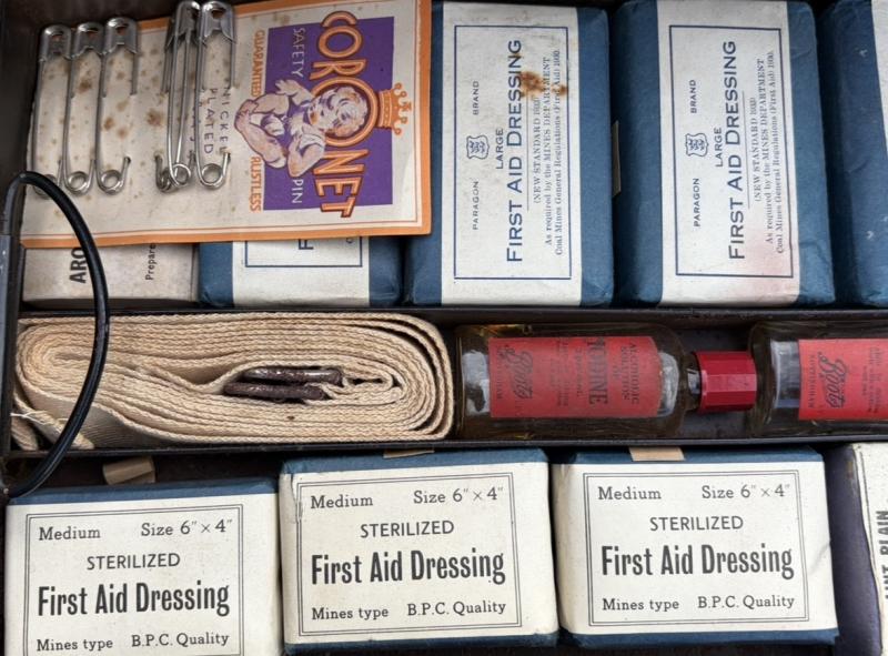 British Emergency Fire Brigade First Aid Chest 1941 Dated