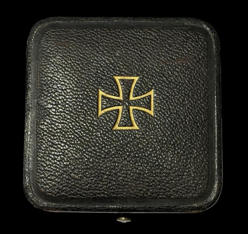 WW1 Private Purchase Schinkel Convex Iron Cross First Class With Box & Card Box