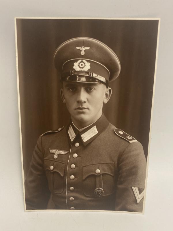 German Army NCO in Waffenrock Postcard Photograph