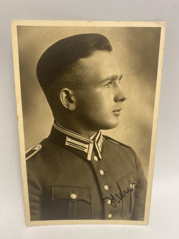 German Army Soldier Postcard Size Photograph
