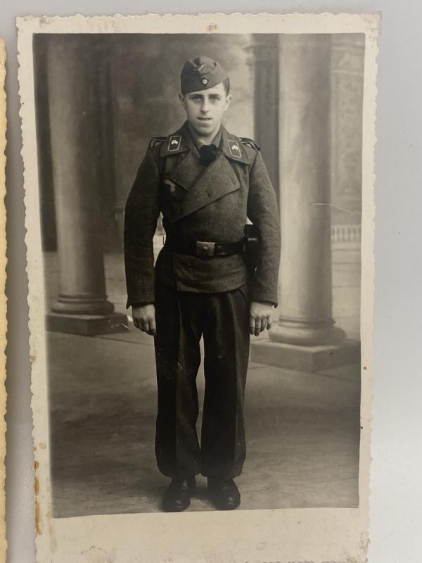 German Mobilised Artillery (StuG) Crewman Photographs