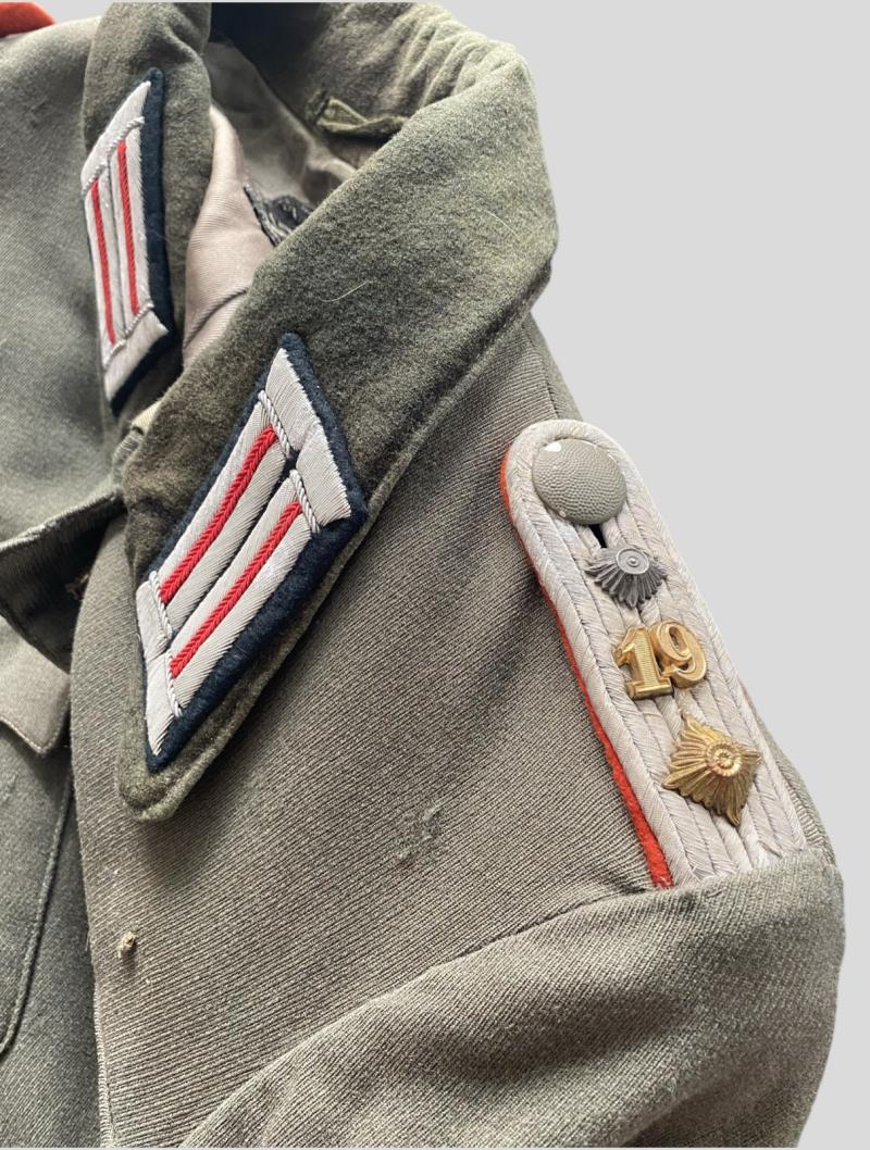 German Artillery Officer Open Collar Tunic