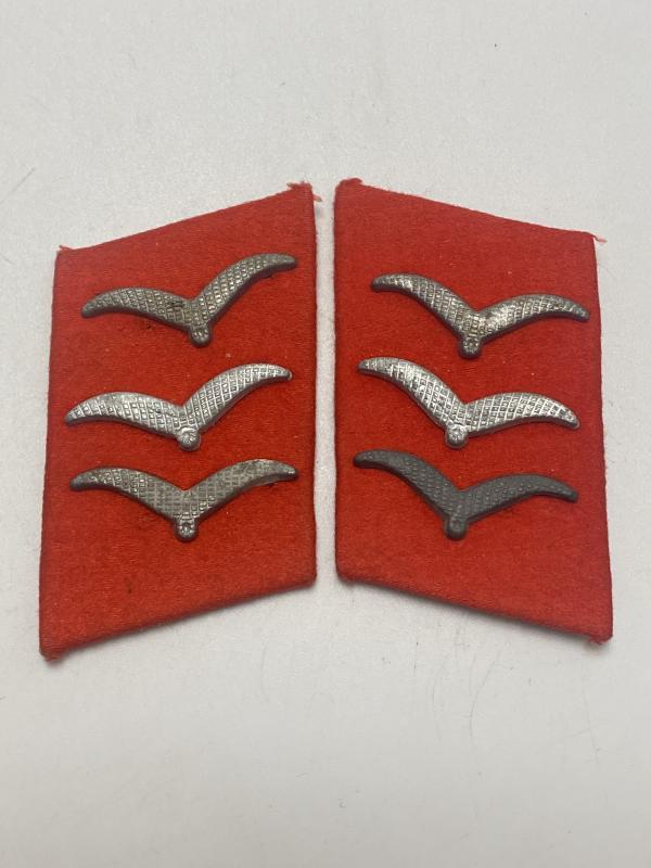 Luftwaffe Flak NCO Collar Tabs Pair