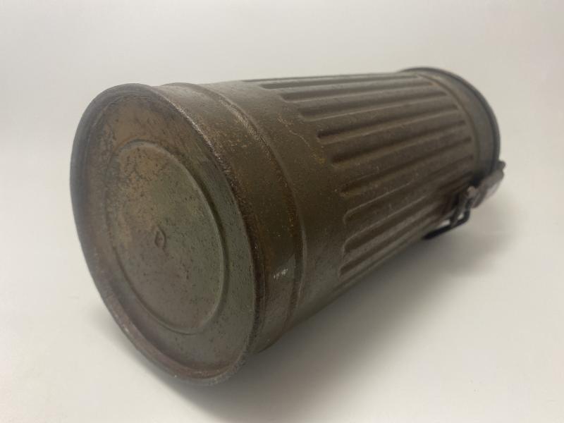 Normandy Three Tone Camouflage German Gas Mask Tin