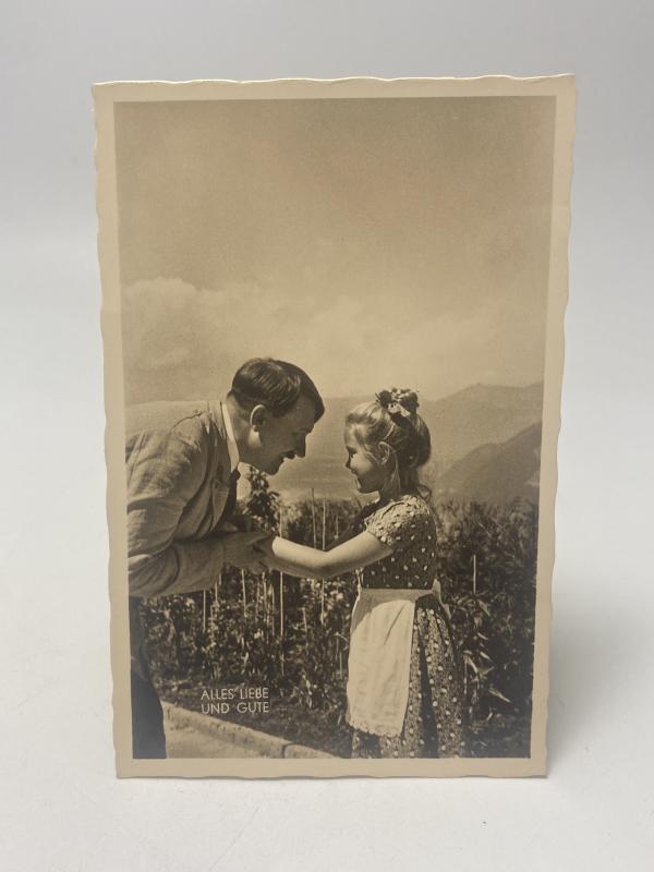 Alles Liebe Und Gute Hitler Postcard Photograph