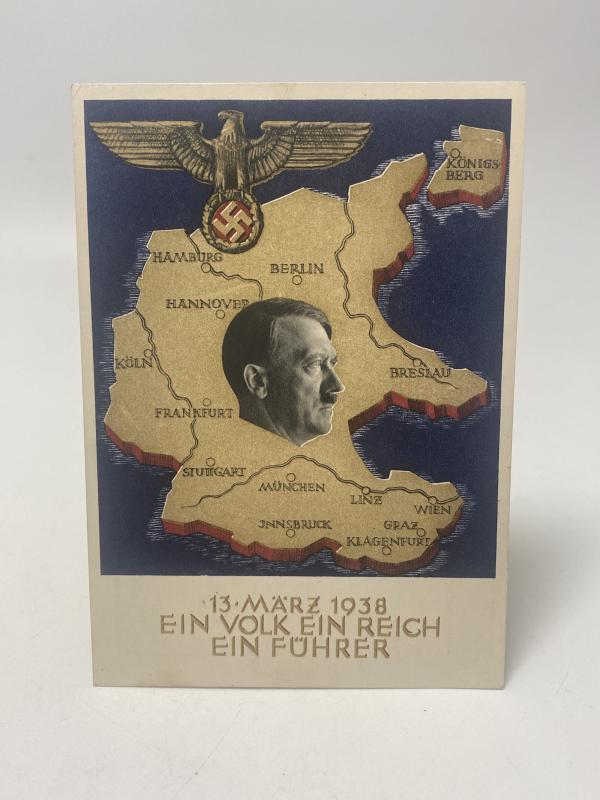 13 Marz 1938 Ein Volk Ein Reich Ein Führer Postcard