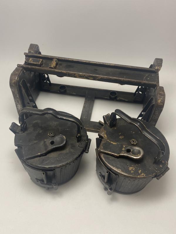 German Machine Gun Gurttrommel With Basket Drums