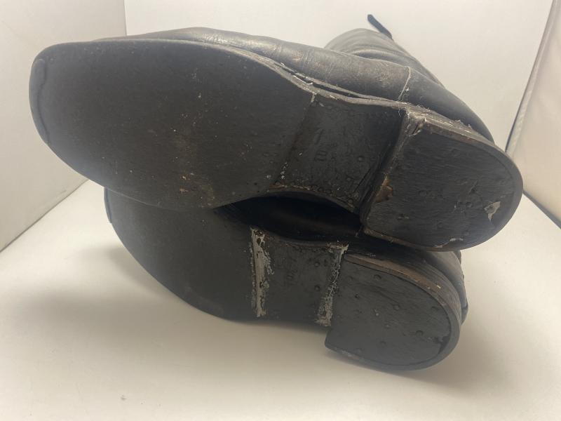 German Army NCO/Officers Black Leather Jack Boots