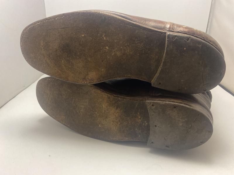 WW1 German Brown Leather Cavalry Riders Boots