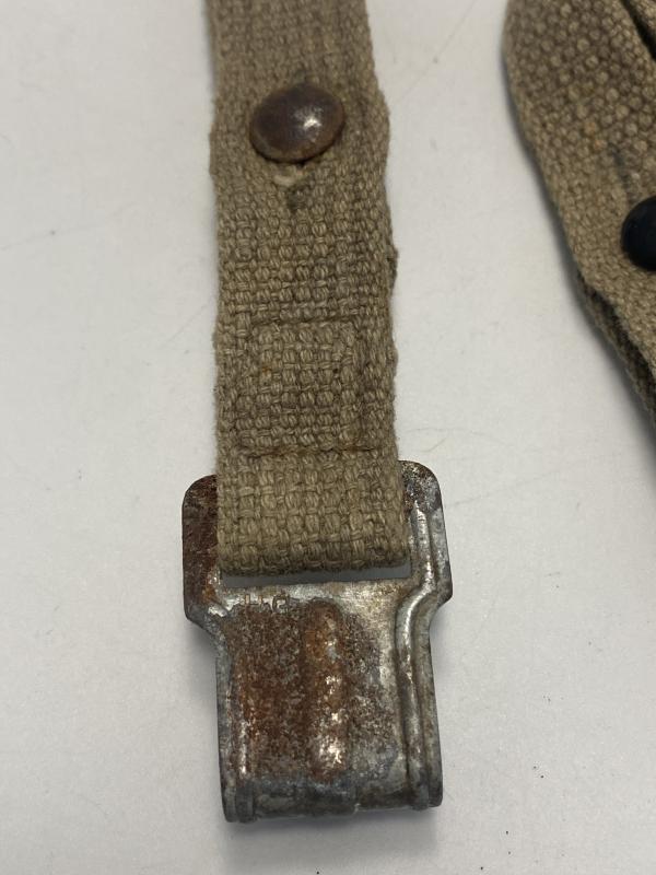 German Gasmask Webbing Strap & Belt Hook