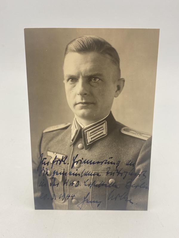 German Army Admin Officer Postcard Photograph