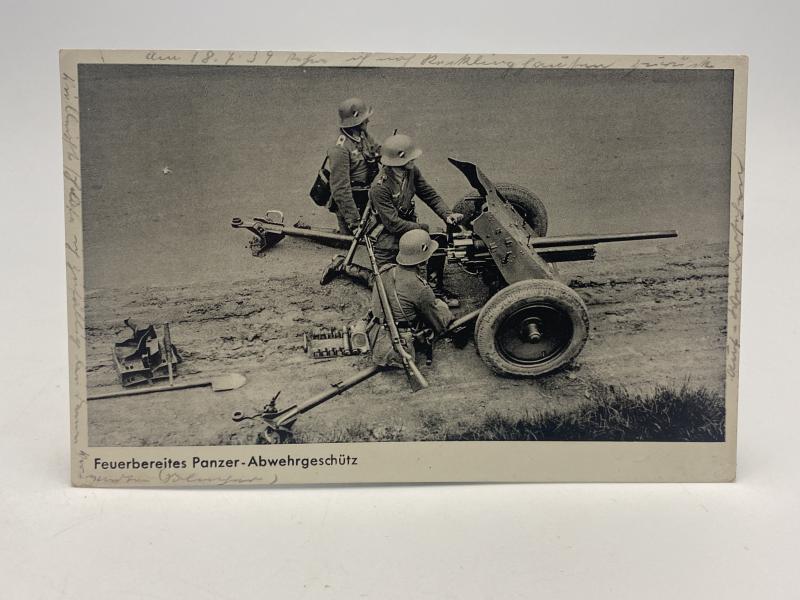 Feuerbereites Panzer-Abwehrgeschütz PAK Gun Postcard