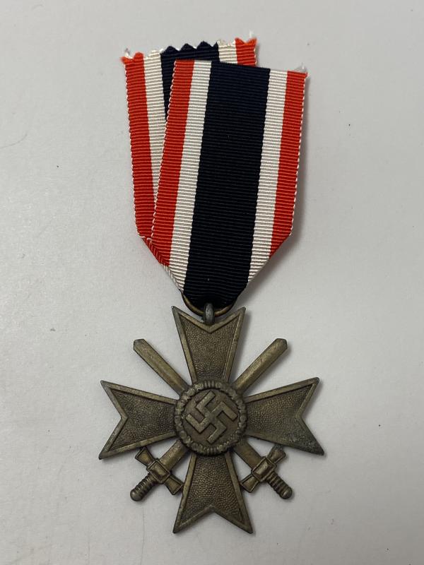 German War Merit Cross With Swords & Ribbon