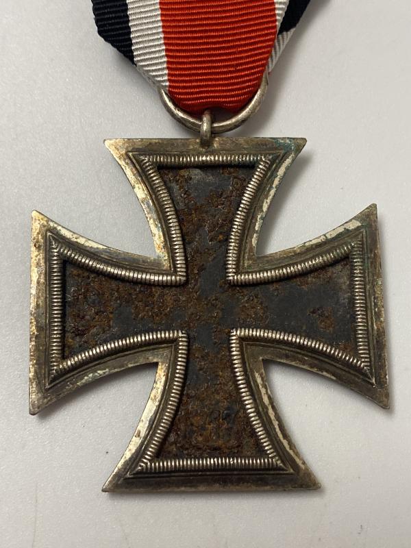 WW2 German EK2 Iron Cross Second Class With Ribbon