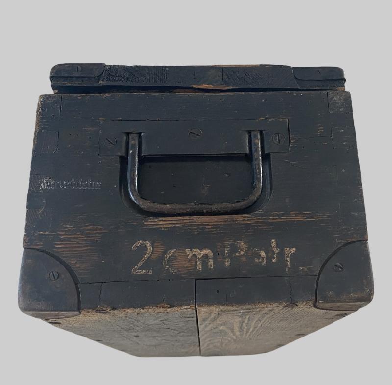 Flak 2cm Luftwaffe Ammo Box 1939 Dated