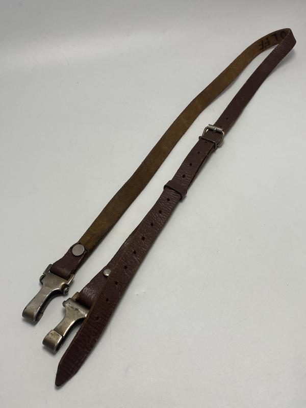 German Political Brown Leather Cross Strap