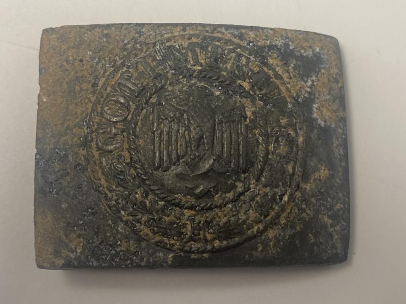 Relic Late War Cast Zinc RZM Marked Heer Belt Buckle