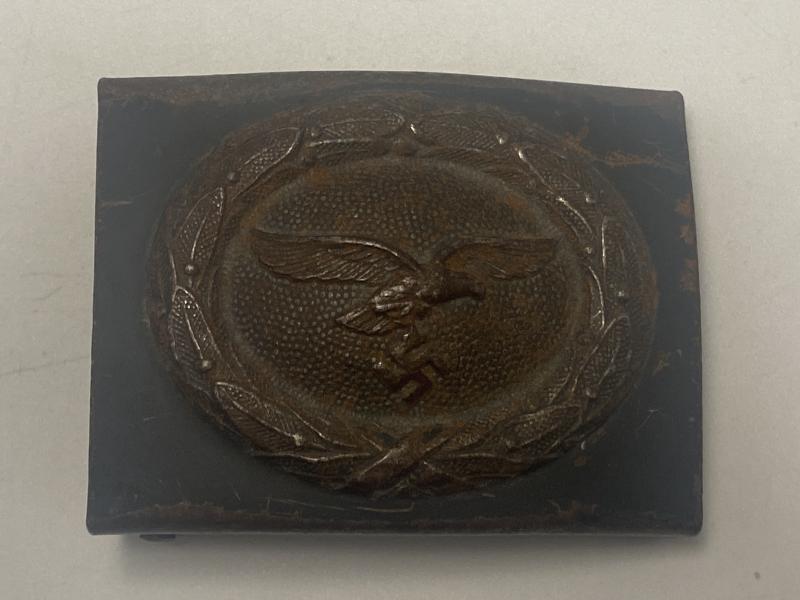 Blue Painted Luftwaffe Belt Buckle Dr Franke & Co