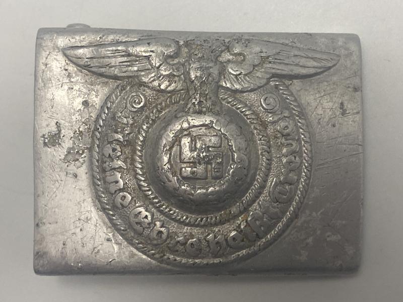 Waffen SS Aluminium Belt Buckle RZM 822/37 RS&S