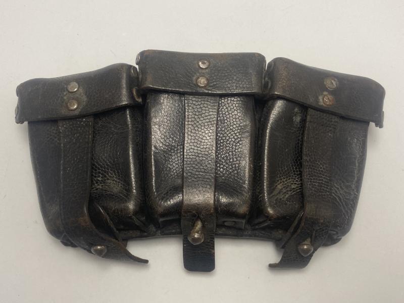 K98k Black Leather Ammo Pouch 1942 Dated