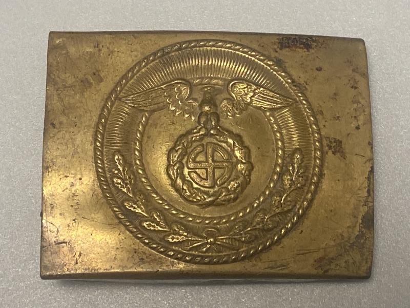 Third Reich Period SA Brass Belt Buckle